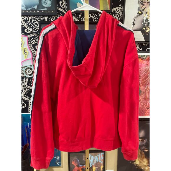 Vintage Women’s Tommy Hilfiger Sport Y2K Flip Up Jacket Red Embroidery XL - Picture 6 of 8